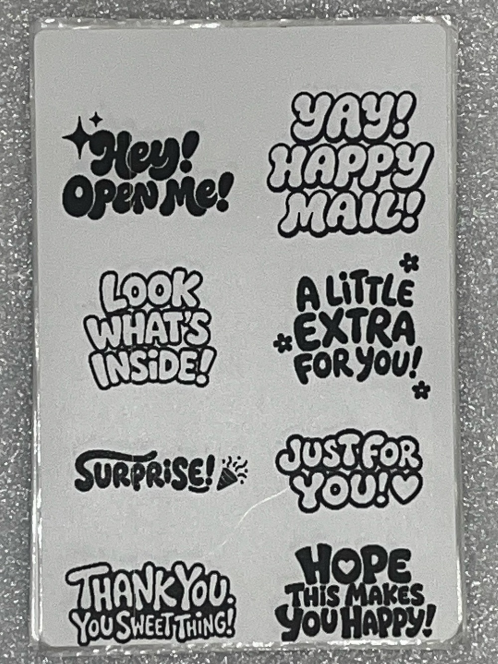 40 Hand Crafted Thank You Stickers
